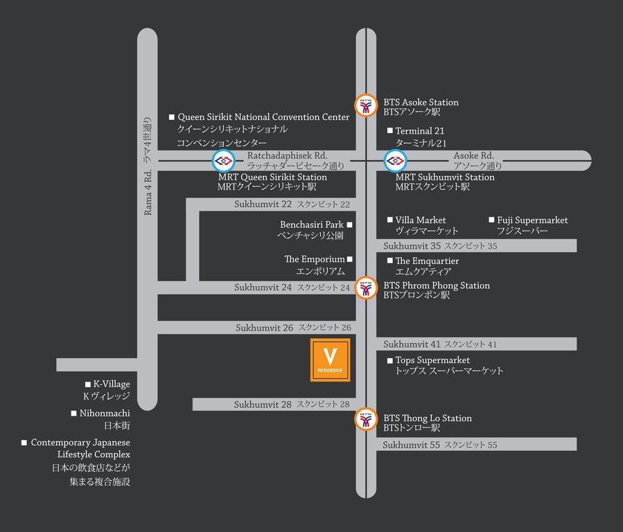 V Residence Bangkok Luaran gambar